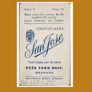 Cromos de Chocolate con Obras de Julio Romero de Torres (1930-1940)